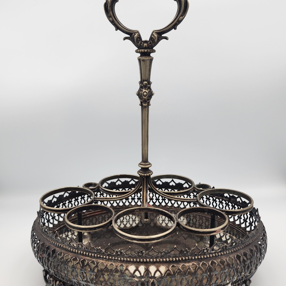 Vintage Metal Wine Bottle Holder